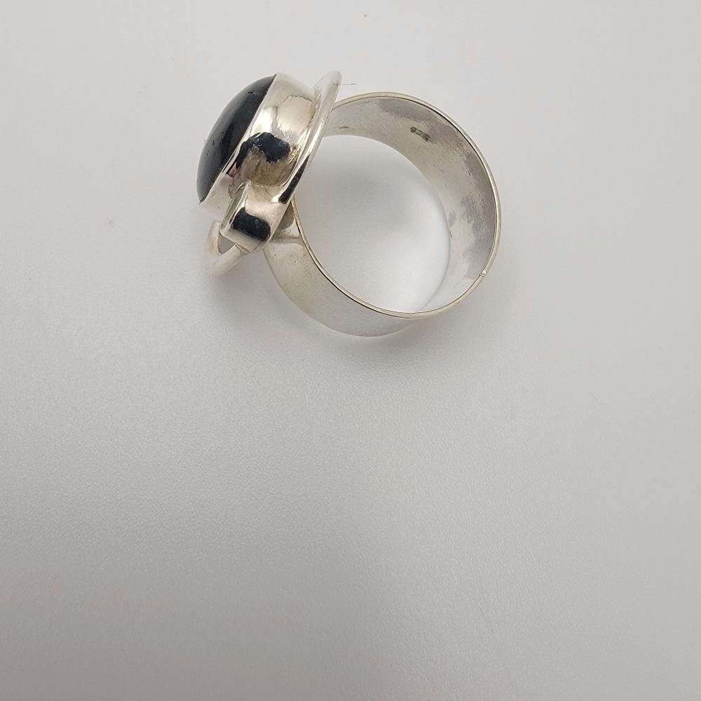 925 Sterling Silver and Labradorite With Moonstone Accent Ring Size 9.5 - Picture 3 of 4